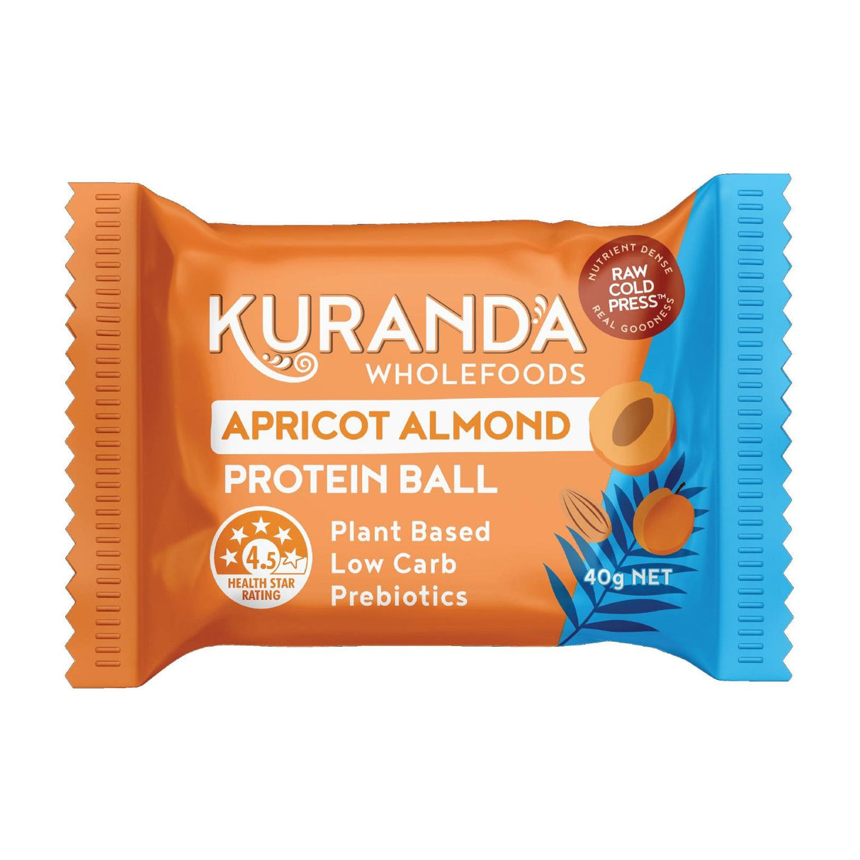 Kuranda Gluten Free Protein Ball Apricot Almond 40g