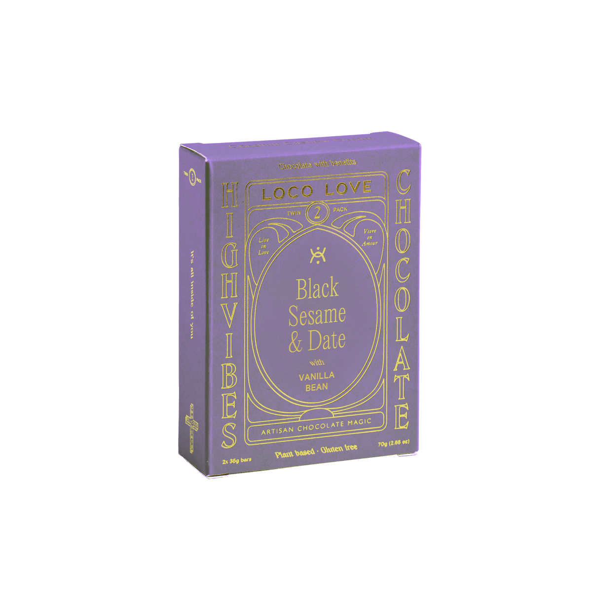 Loco Love Black Sesame & Date Twin Pack 70g
