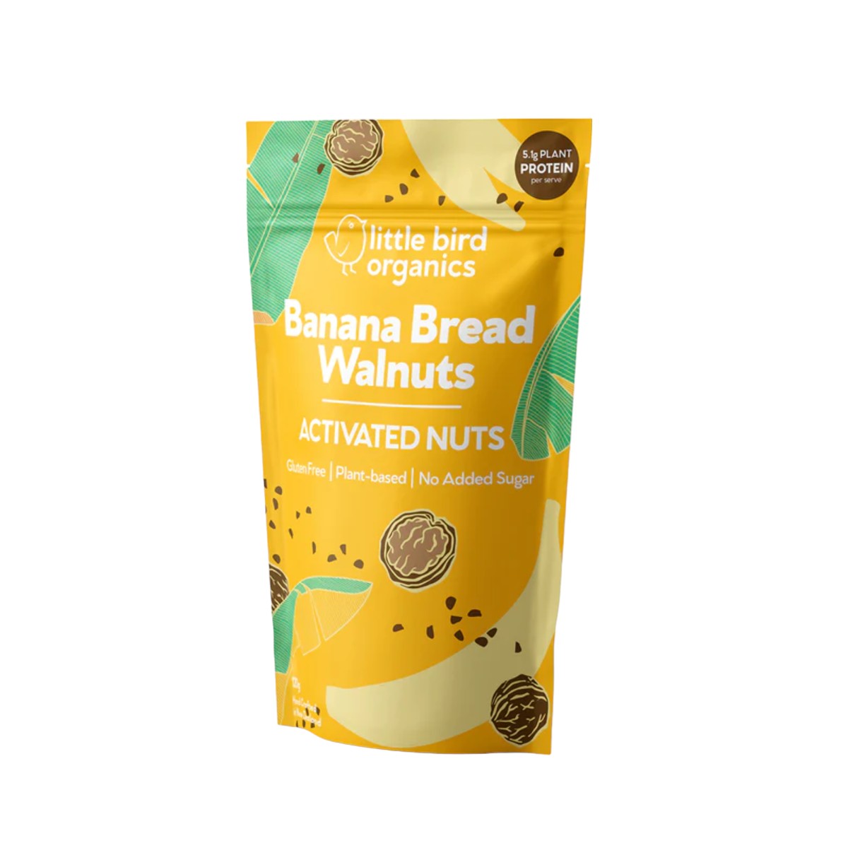 Little Bird Organics Banana Walnuts 120g