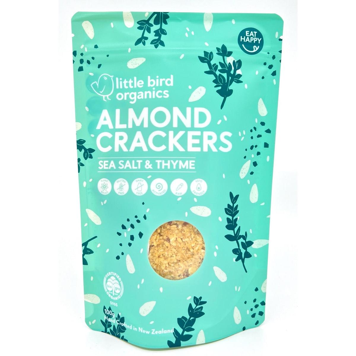 Little Bird Organics Crackers Salt Thyme 100g