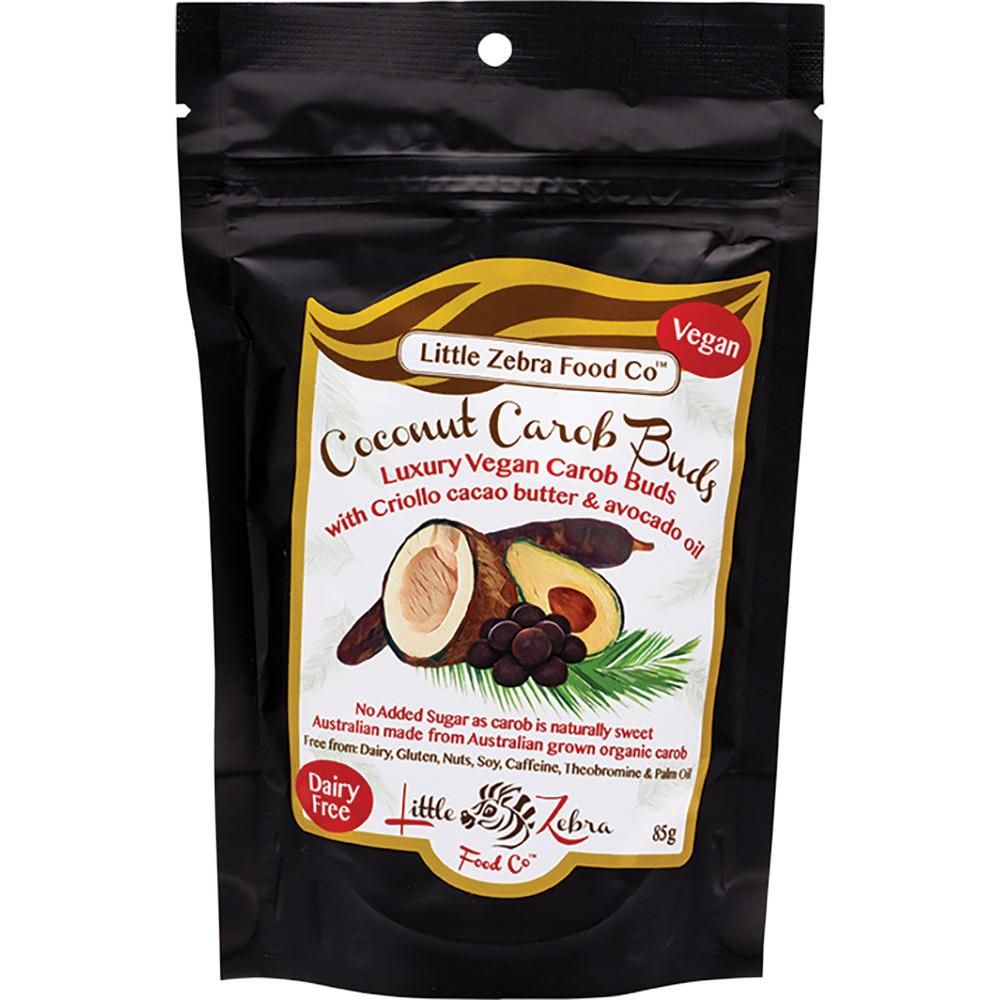 Little Zebra Chocolates Carob Buds Coconut 85g