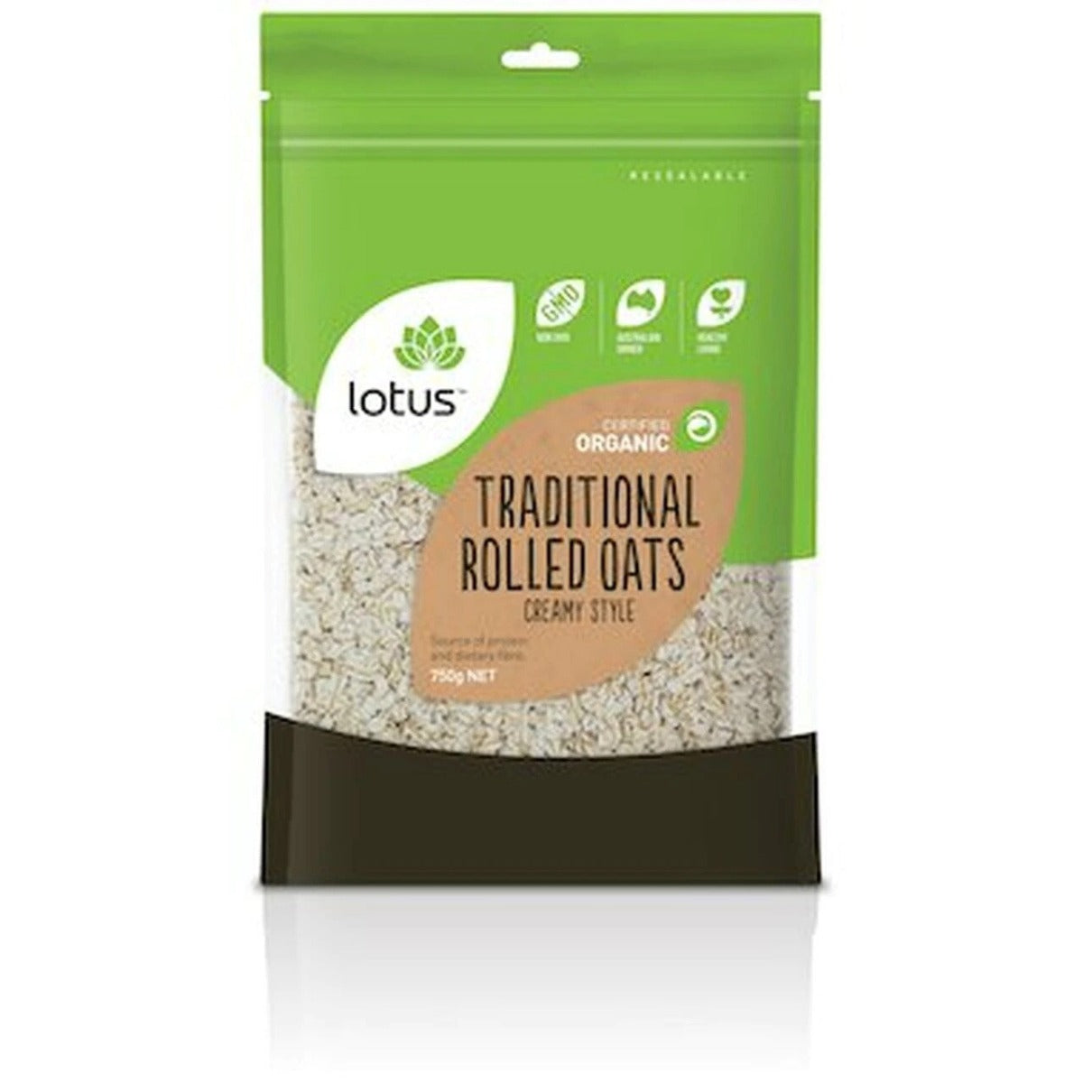 Lotus Oat Rolled Trad Creamy 750g