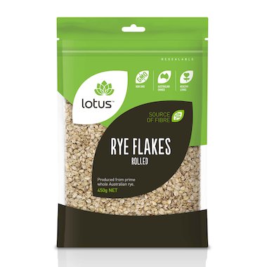 Lotus Rye Flakes Rolled 450g