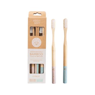 Luvin Life soft bristle toothbrushes in pink, two pack