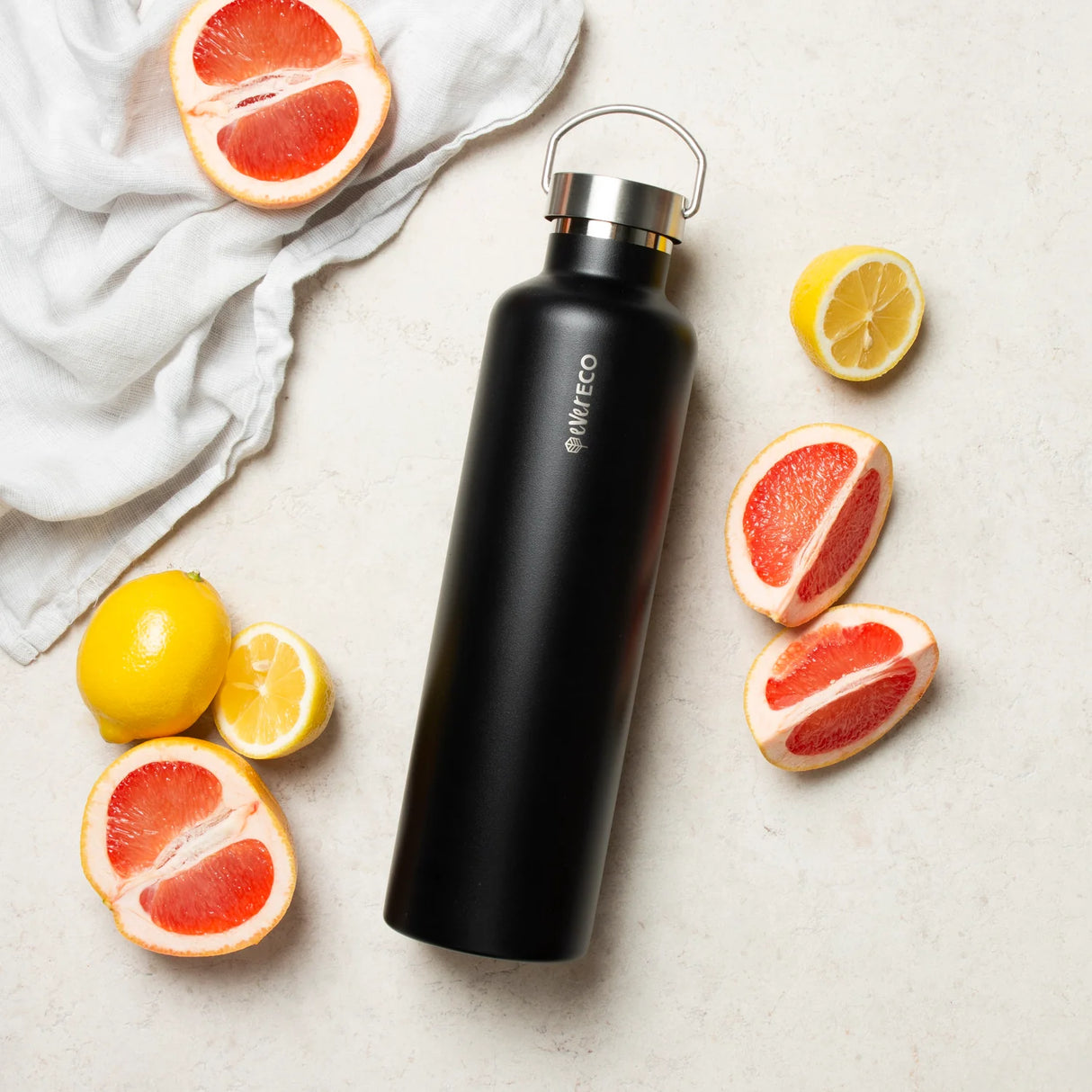 Ever Eco Insulated Drink Bottle Onyx 1L