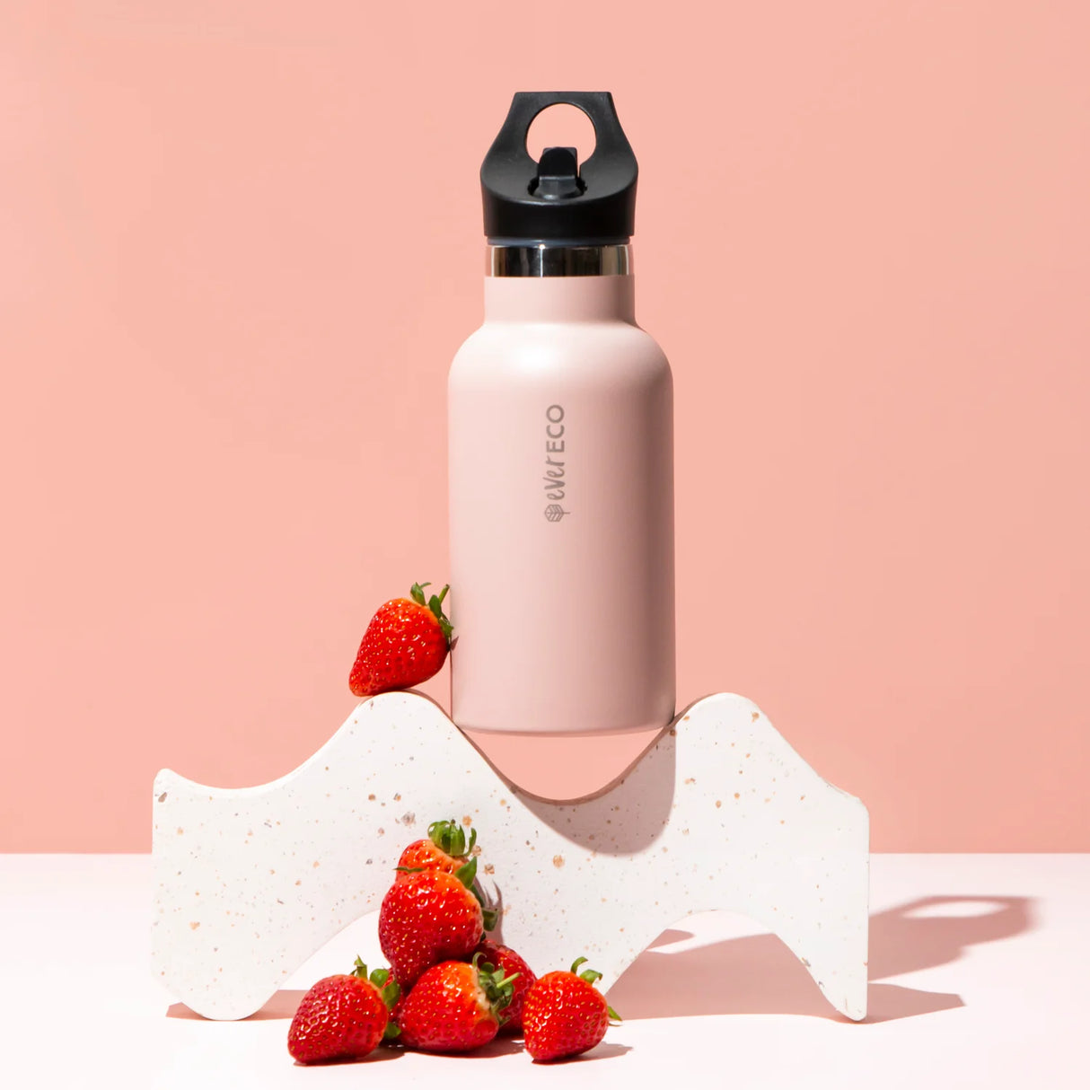 Ever Eco Insulated Drink Bottle Rose 350ml