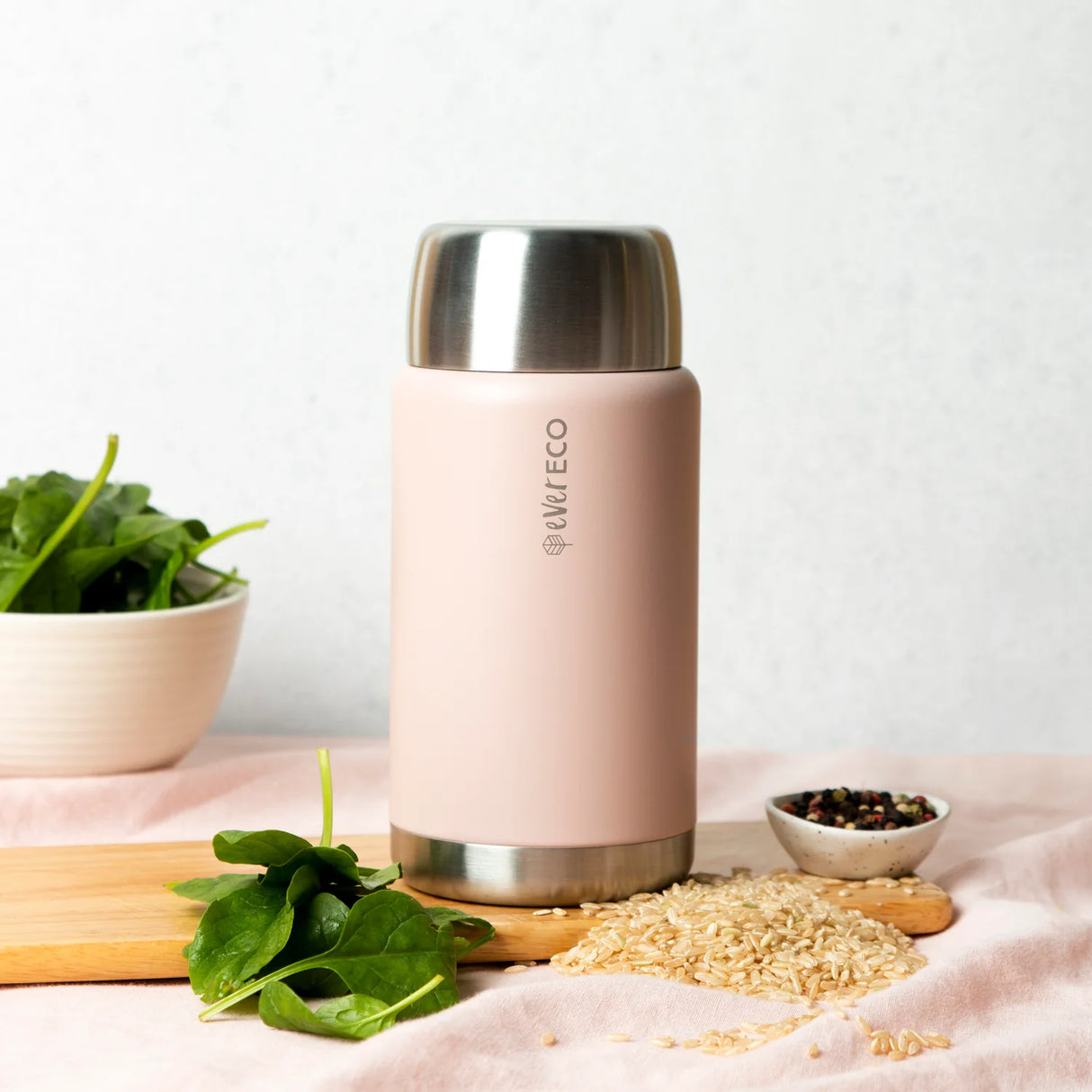Ever Eco Insulated Food Jar Rose 800ml
