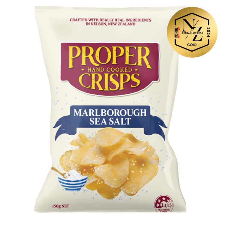 Proper Crisps Marlborough Sea Salt 150g