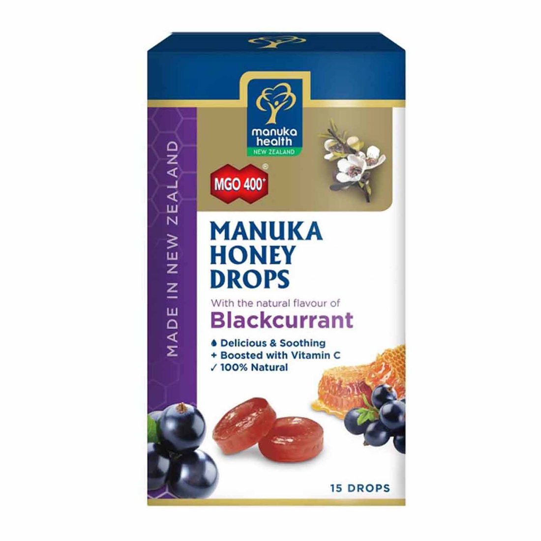 Manuka Health Lozenges Blackcurrant MGO400+ 15s