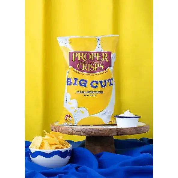 Proper Crisps Big Cut Marlborough Sea Salt 140g