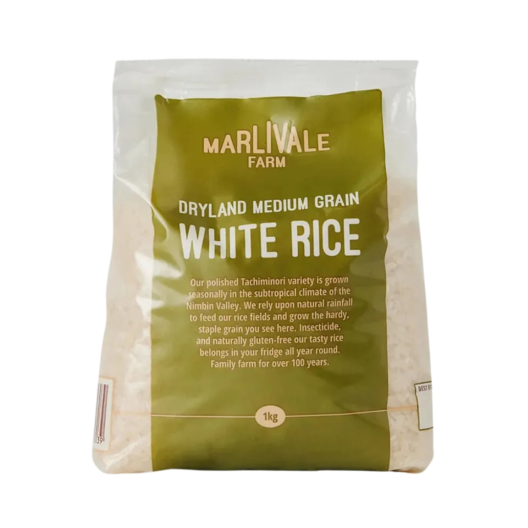 Marlivale Farm Dryland Medium Grain White Rice 1kg