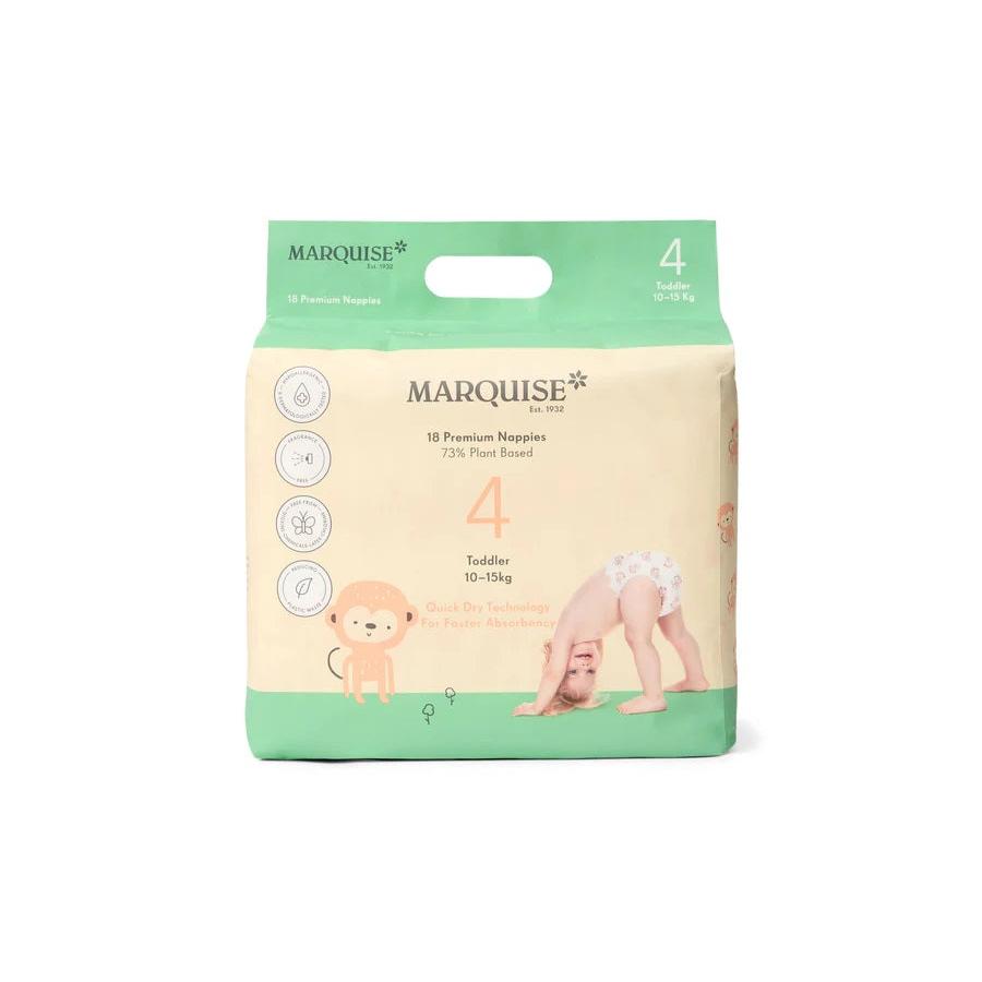 Marquise Marquise Hypoallergenic Nappies Size 4 18p