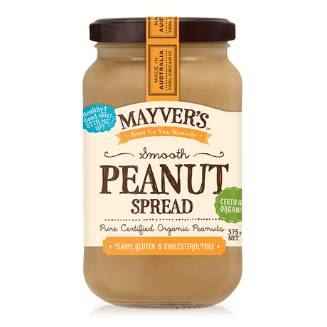 Mayvers Peanut Butter Smooth 375g