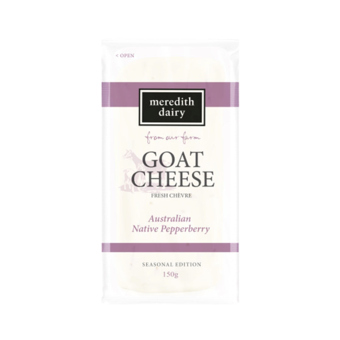 Meredith Dairy Goat Cheese Fresh Chevre Australian Native Pepperberry 150g