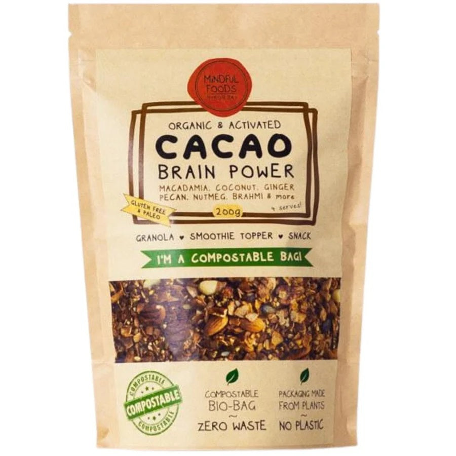 Mindful Foods Cacao Brain Power - Organic & Activated 200g