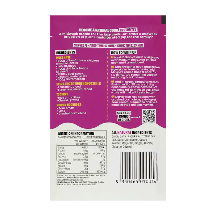 Mingle Chilli Corn Carne 35g