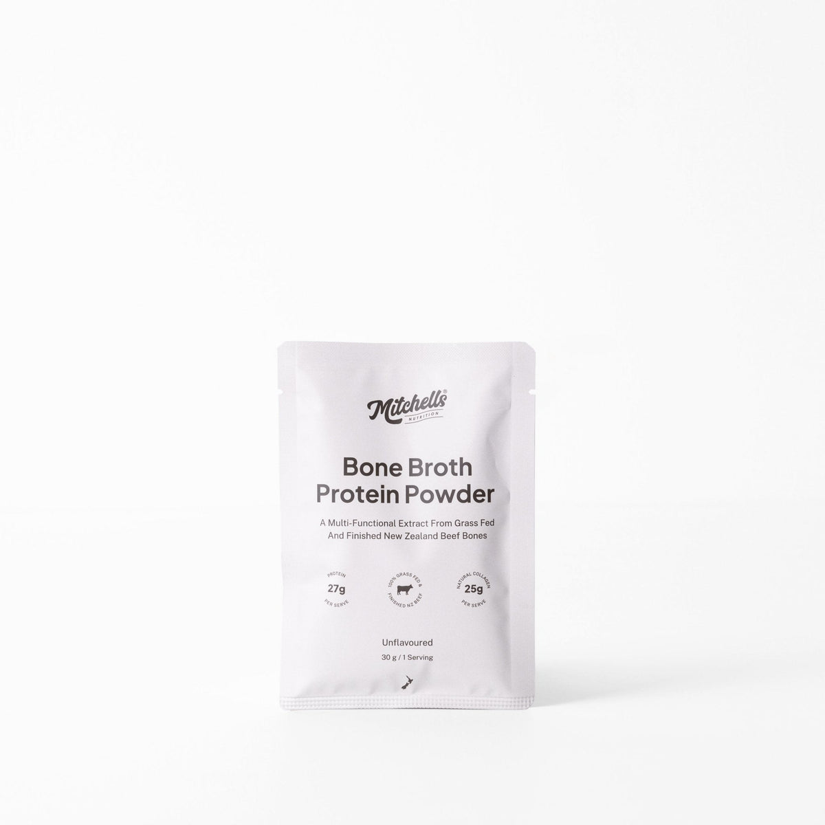 Mitchells Bone Broth Protein Single Serve Unflavoured 30g