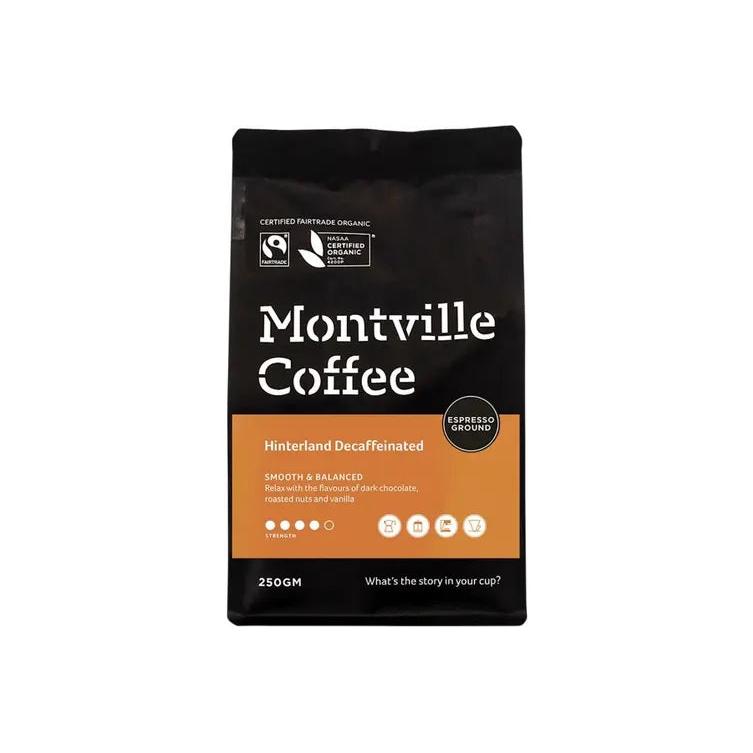 Montville Coffee Coffee Decaf Espresso HinterLand 250g