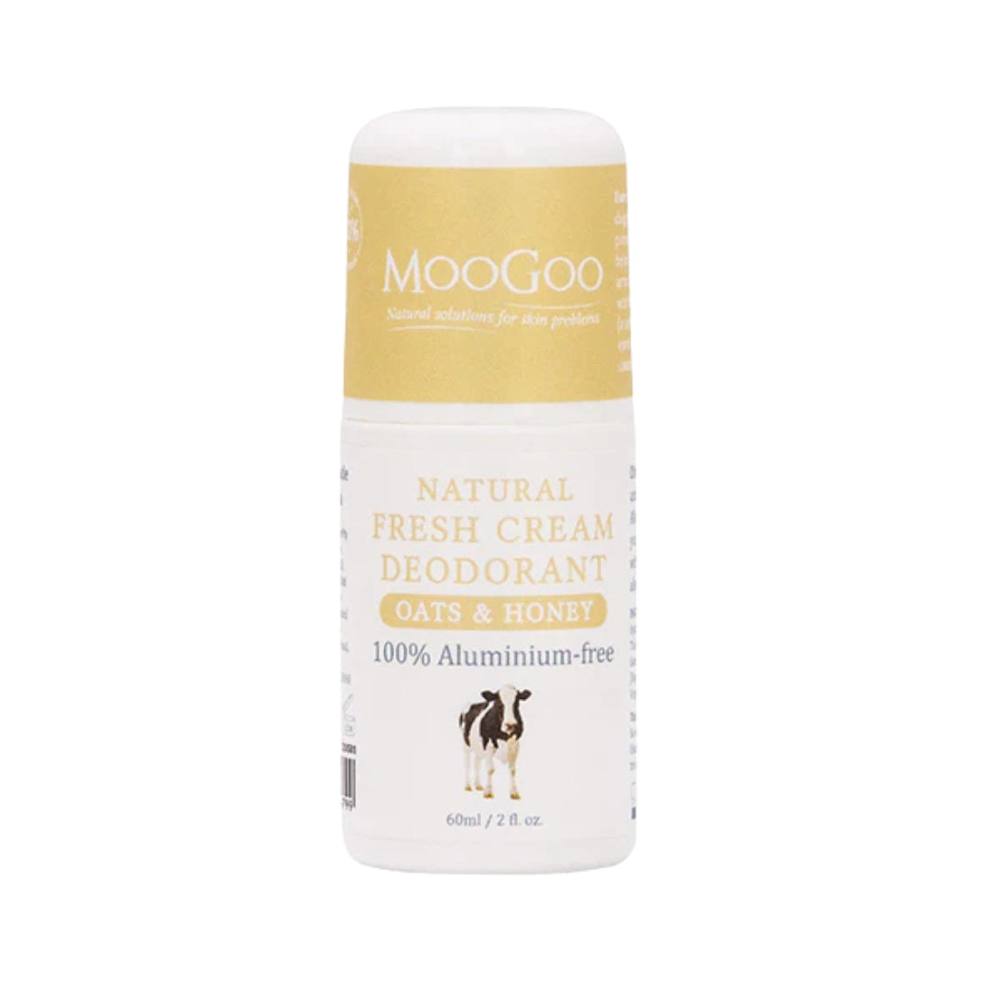 MooGoo Natural Fresh Cream Deodorant Oats & Honey 60ml