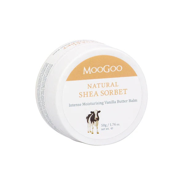 MooGoo Natural Shea Sorbet Intense Moisturising Vanilla Butter Balm 50g