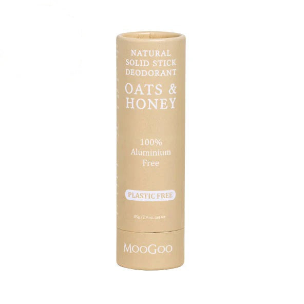 MooGoo Natural Solid Stick Deodorant Oats & Honey 85g