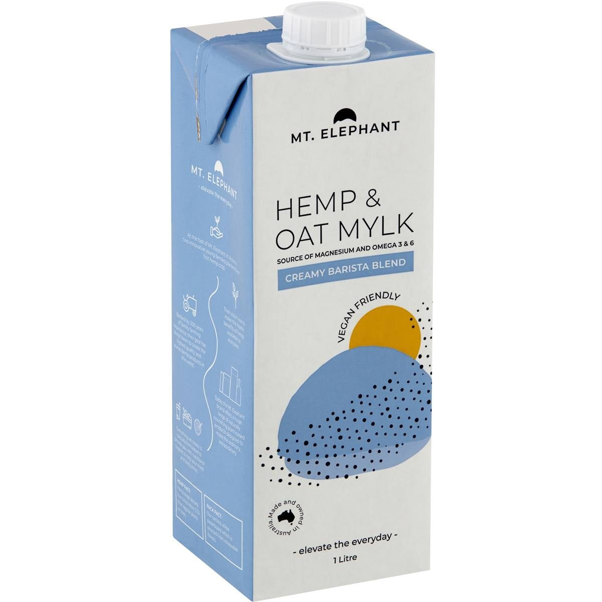 Mt Elephant Hemp Oat Mylk Barista 1L