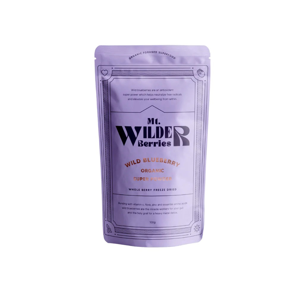 Mt Wilder Berries Wild Blueberry 100g