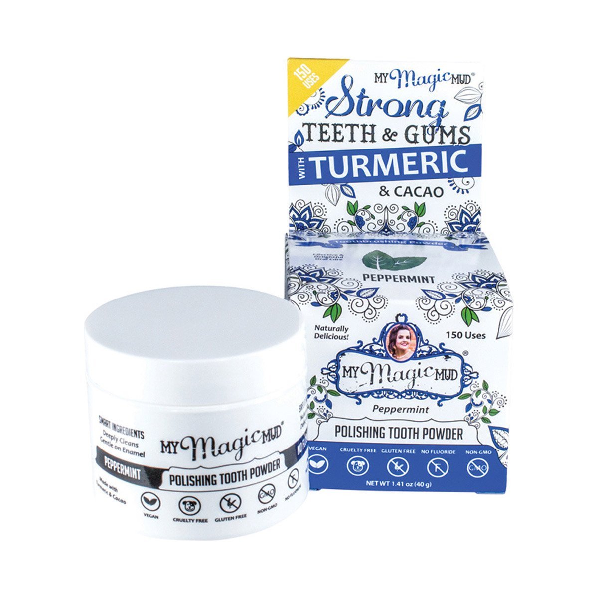 My Magic Mud Polishing Tooth Powder Spearmint 40g