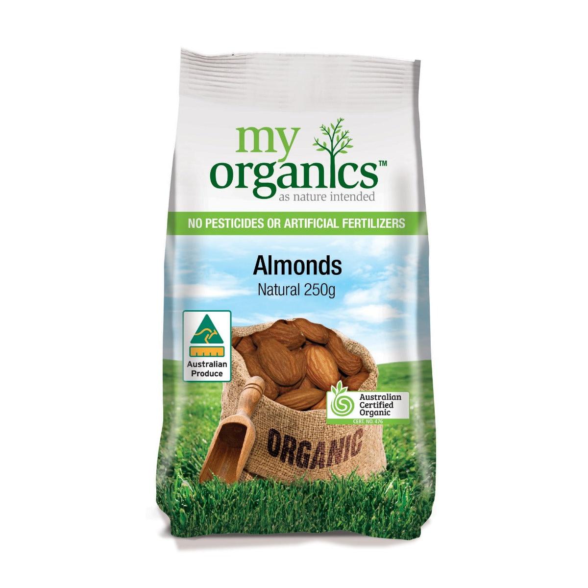 My Organic Aus Almonds Natural 250g