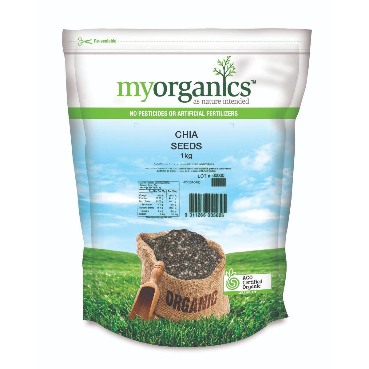 My Organic Chia Seed Black 1Kg