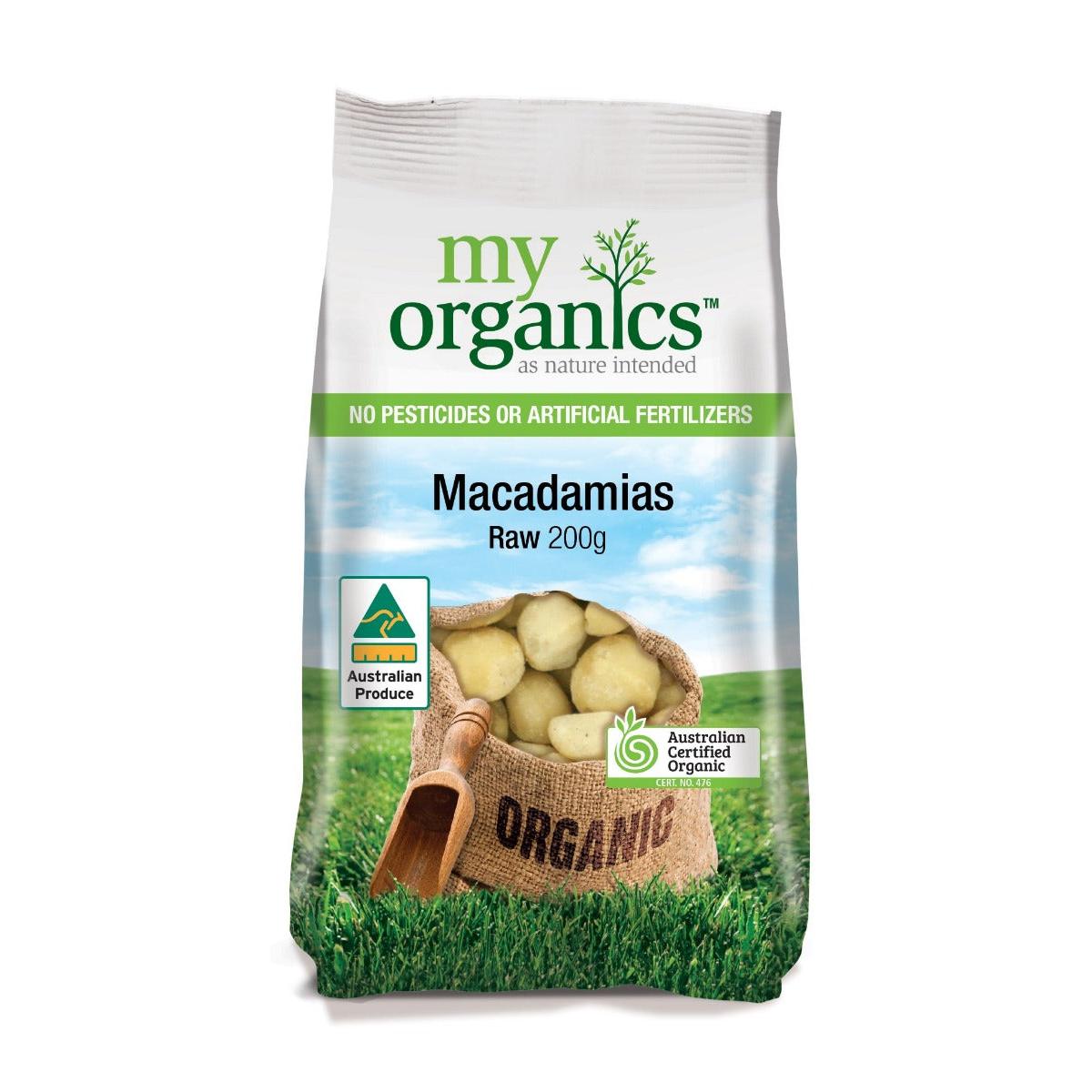 My Organic Macadamias Raw 200g