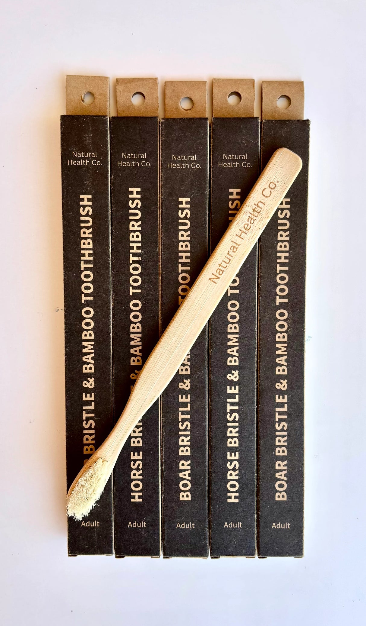 Natural Health Co. Natural Horse Bristle & Bamboo Adult Toothbrush