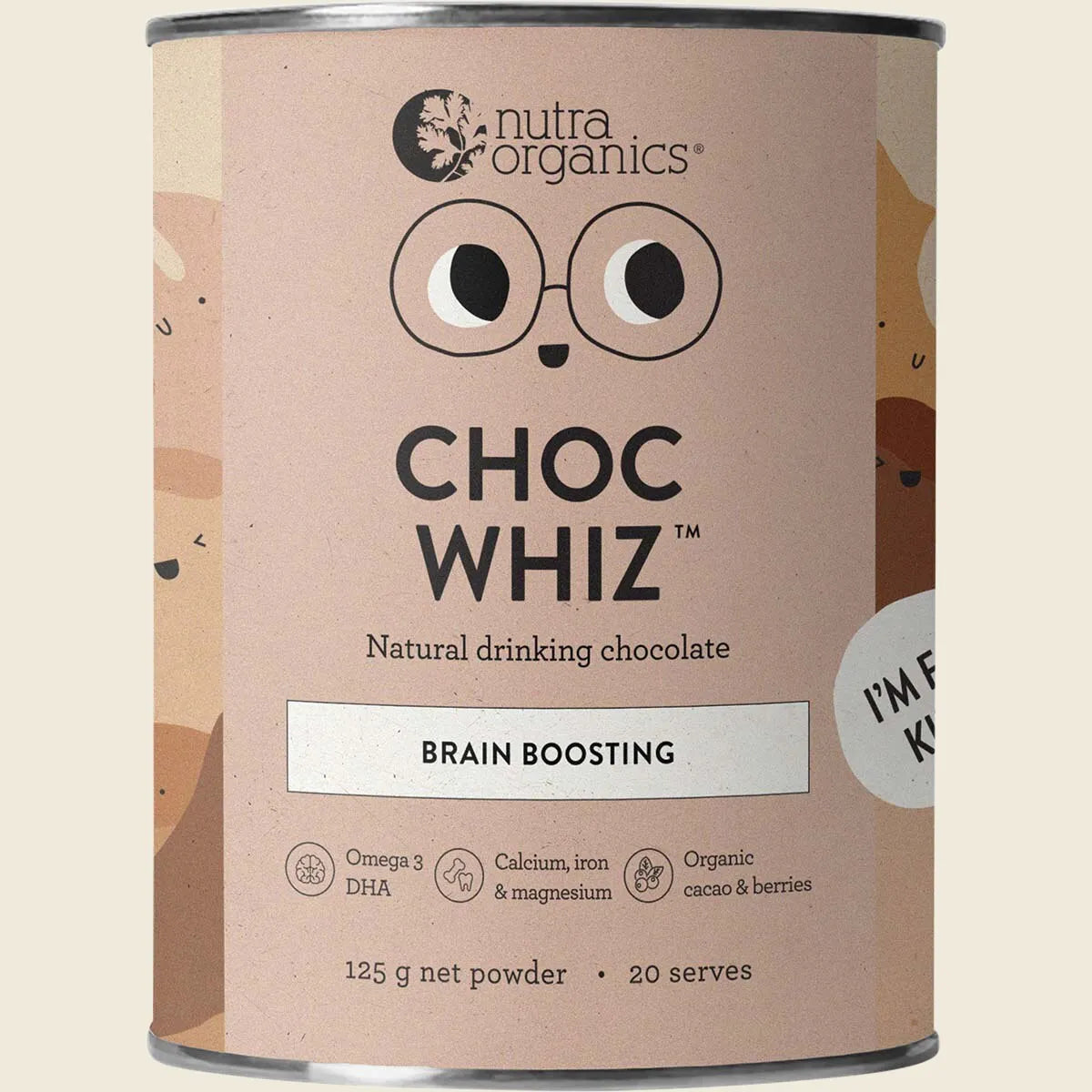 Nutra Organics Choc Whiz 125g