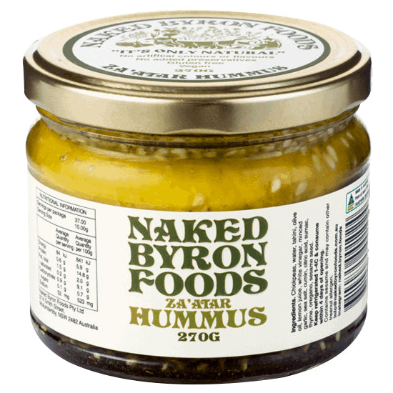 Naked Byron Foods Za'atar Hummus 270g