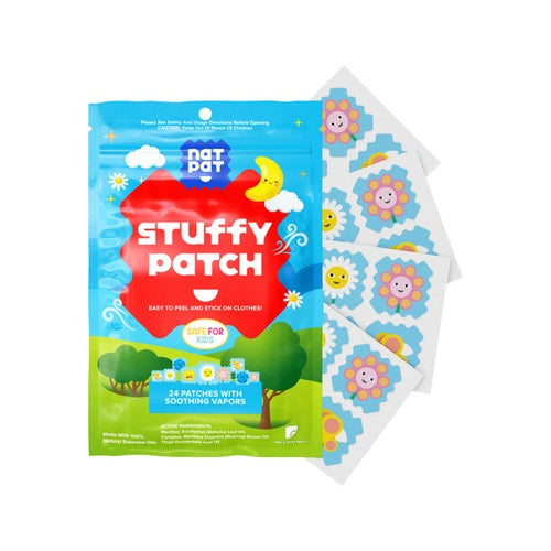 NatPat Stuffy Patch Org Stickers x 24 Pack