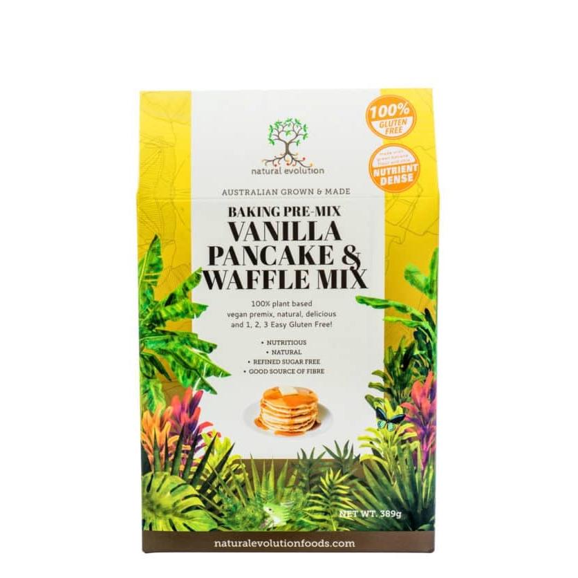 Natural Evolution Vanilla Pancake and Waffle Mix 389g