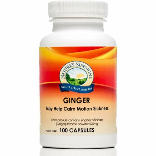 Natures Sunshine Ginger 500mg 100c