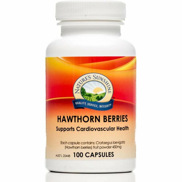 Natures Sunshine Hawthorn Berries 450mg 100c