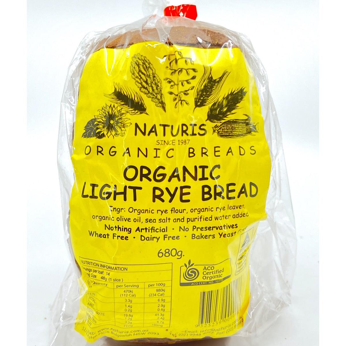 Naturis Light Rye Bread 680g