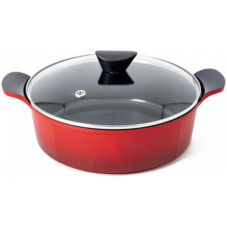 Neoflam Low Casserole 28cm Red