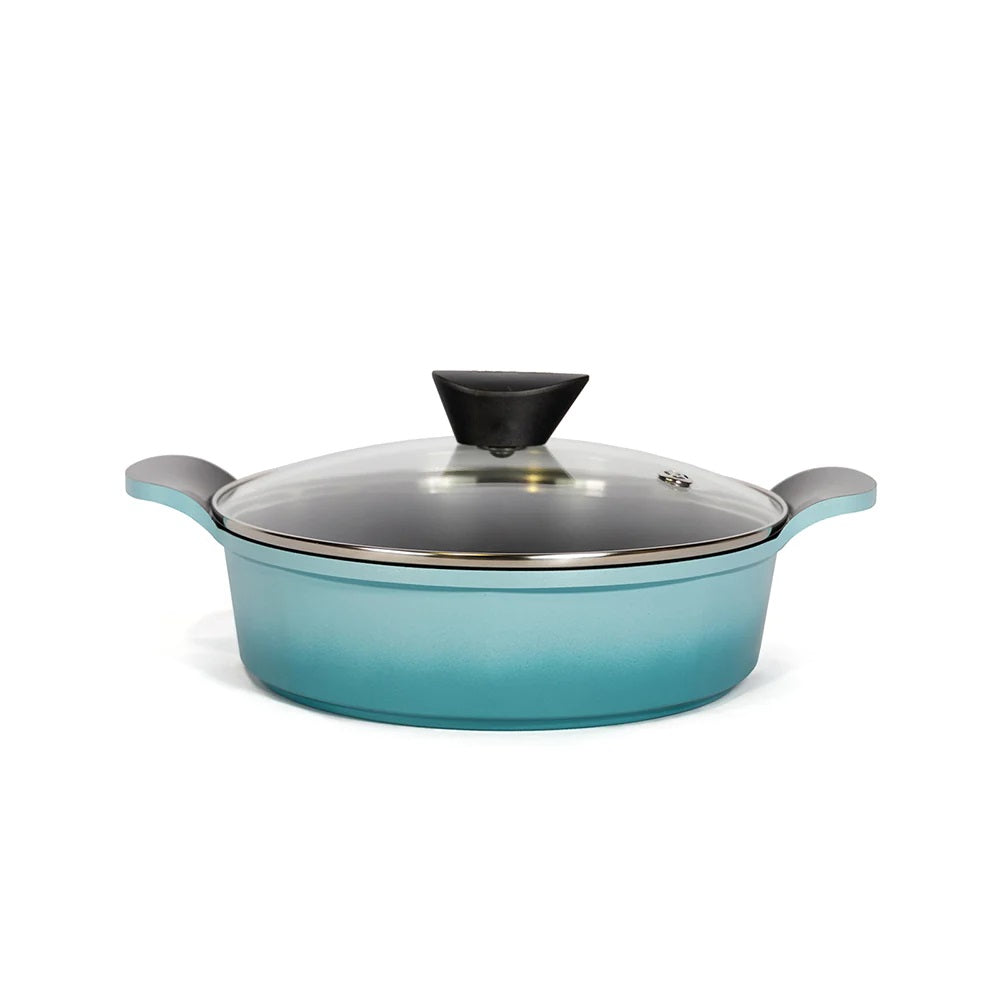 Neoflam Low Casserole Turquois