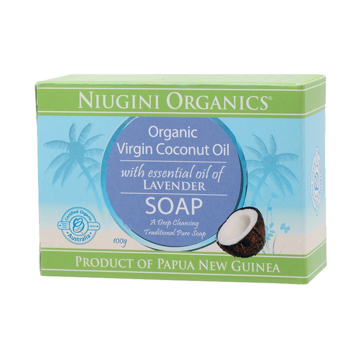 Niugini Organics Coconut Oil Soap Lavender 100g