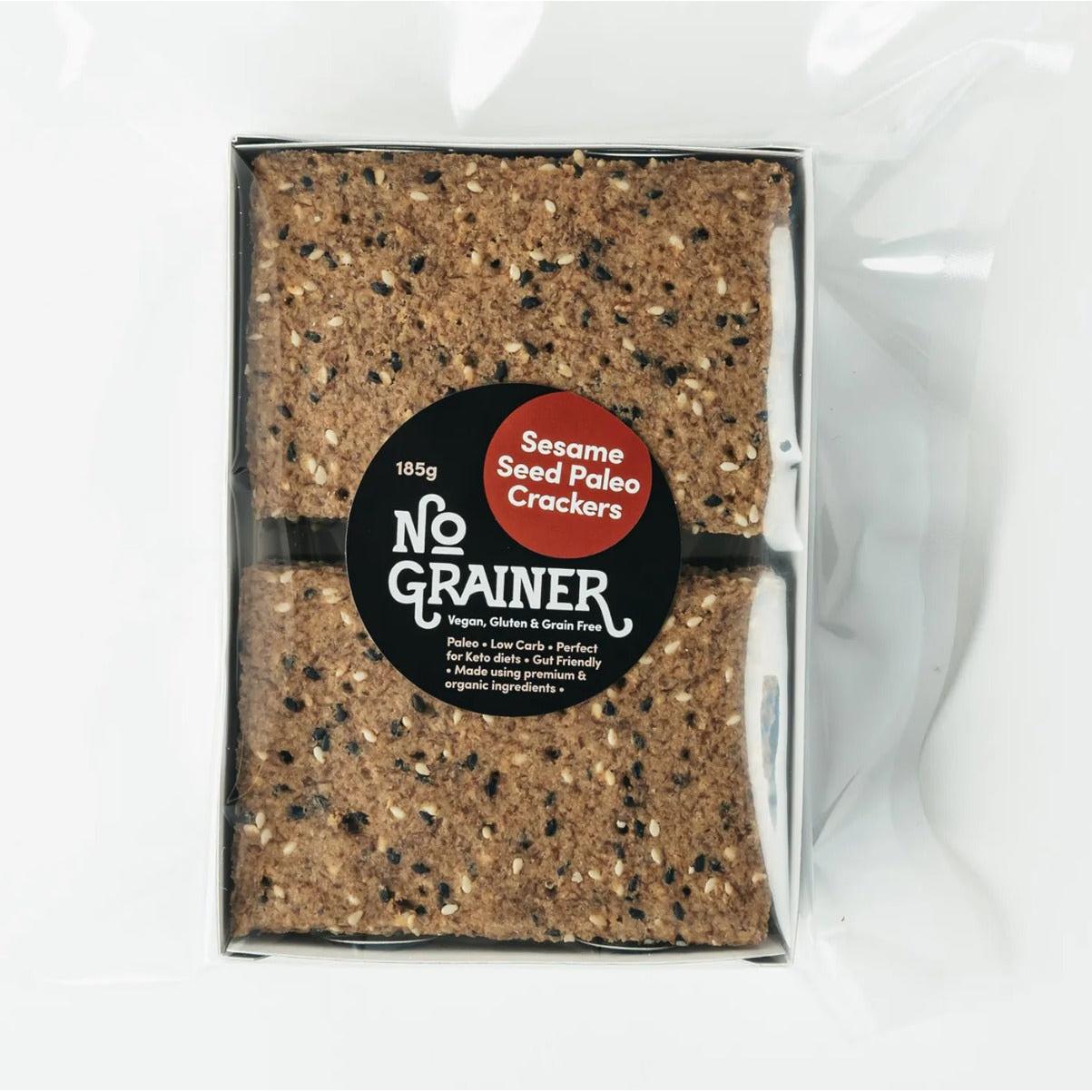 No Grainer Crackers Sesame 185g