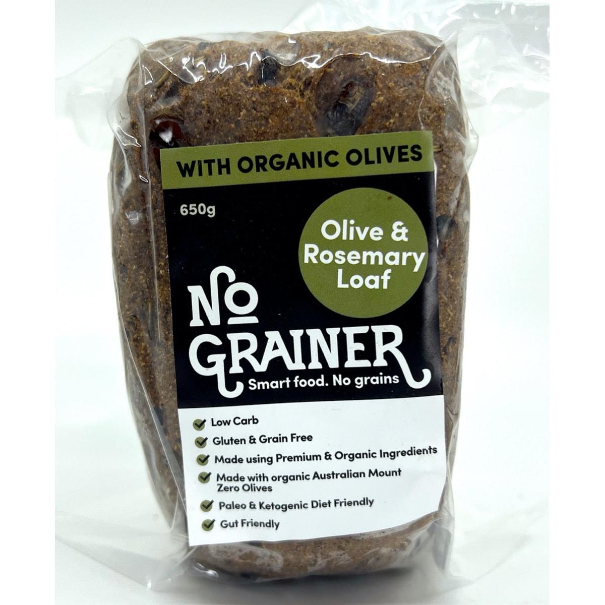 No Grainer Olive Rosemary Loaf 650g