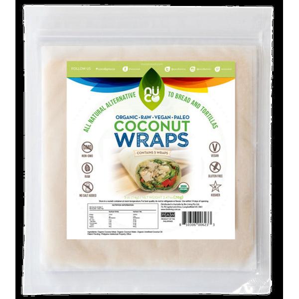 Nuco Raw Coconut Wraps 70g