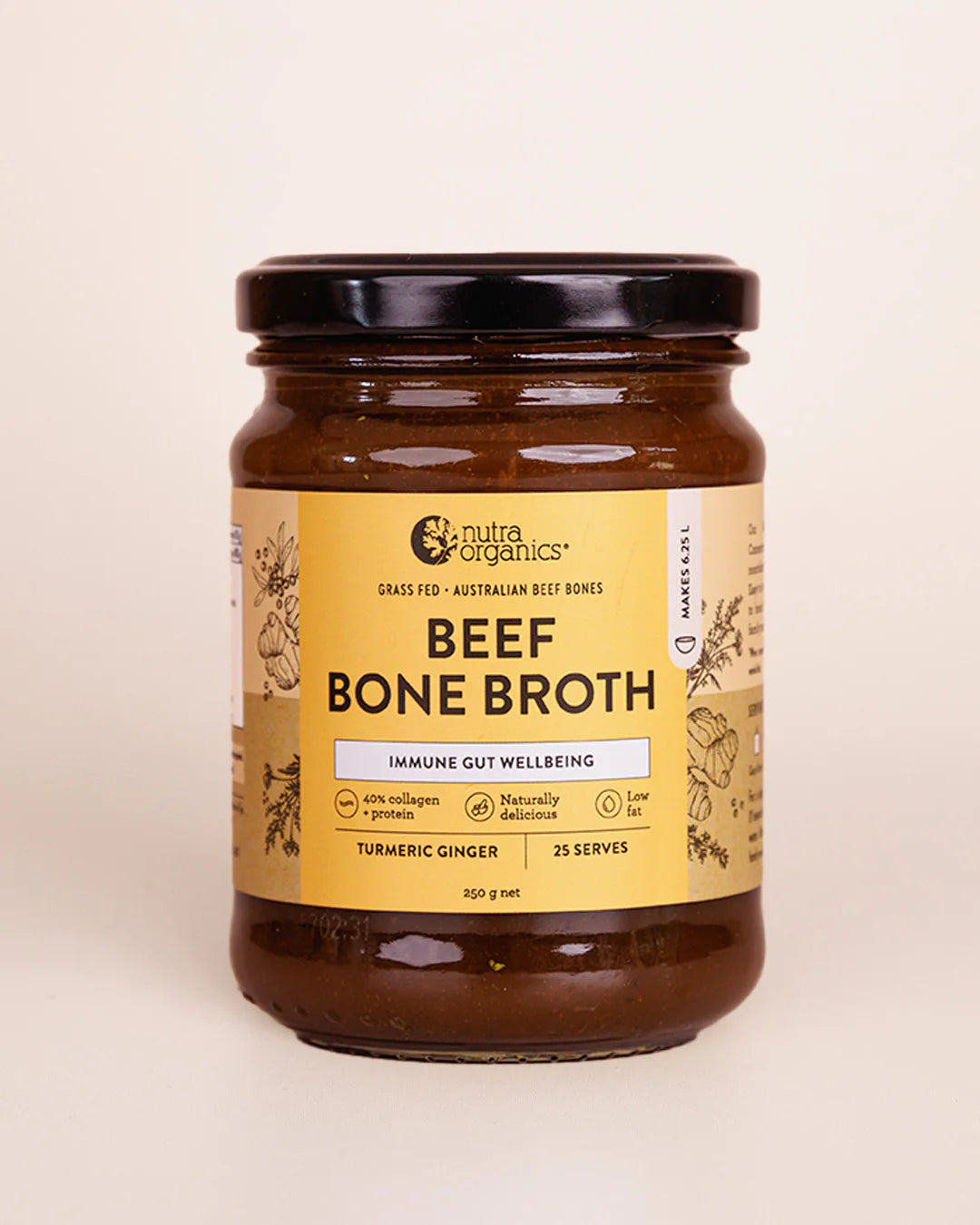 Nutra Organics Beef Broth Turmeric 250g