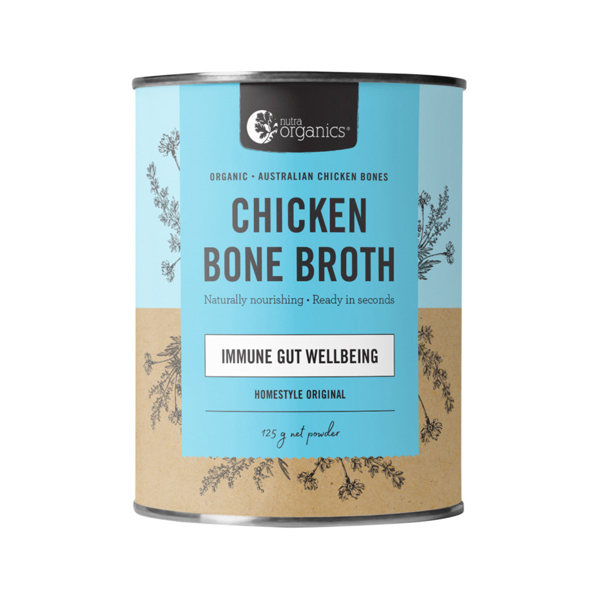 Nutra Organics Bone Broth Chicken Homestyle Original 125g