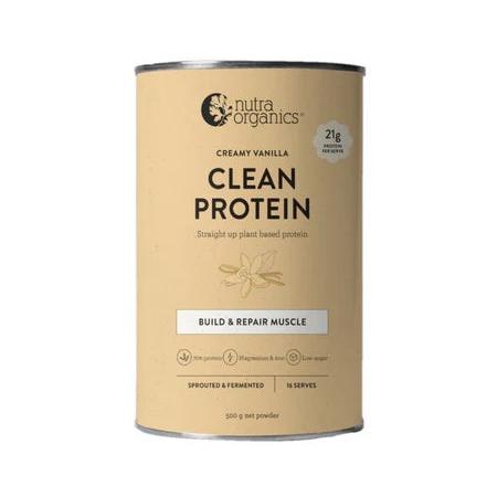 Nutra Organics Clean Protein Creamy Vanilla 500g