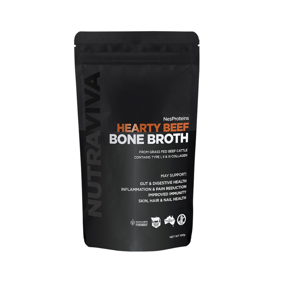 Nutraviva Beef Bone Broth Hearty 100g