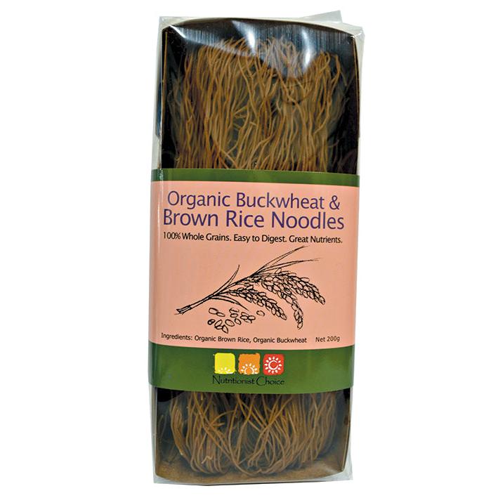 Nutritionist Choice Rice Noodles Buckwheat & Brown 200g